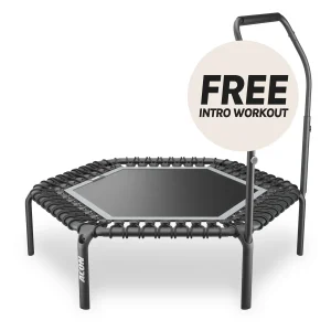 ACON Fit 1,41m Hexagon Rebounder, Active Handlebar, Svart